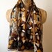 vintage 1970s geometric roses vera scarf