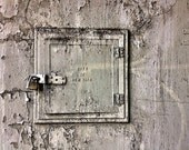The City of New York Locked Up. Aged industrial textured landscape.