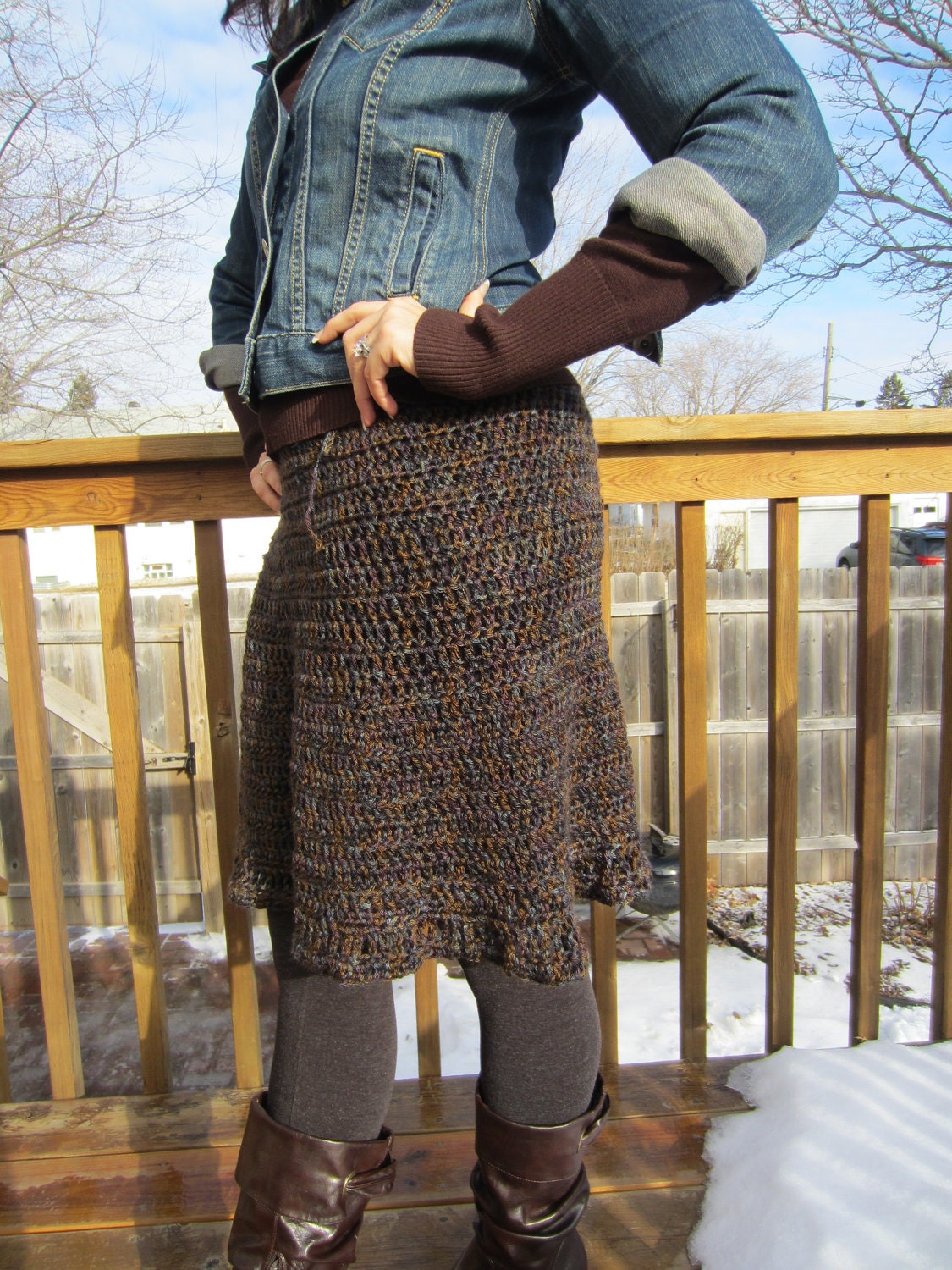 Skirt Chaser -- Multi - Browns and Blacks size M-L