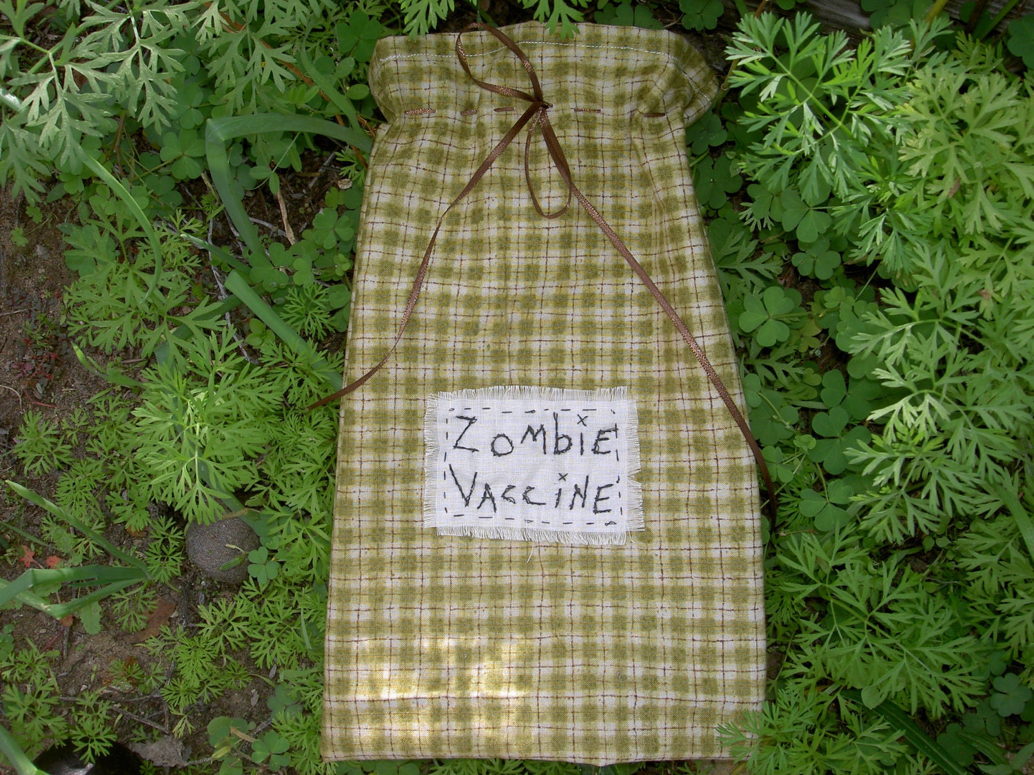 Home Remedy Zombie Vaccine Gift Bag - Zombie Apocalypse, Day of the Dead, End of the World