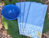 Set of 4 - Fresh As A Daisy - Dish Towels, Tea Towels, Kitchen Towels, Guest Towels, Farmhouse Kitchen, Cottage Chic