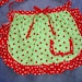 Fresh Farmhouse Prairie Girl Half Apron with Ladybugs Galore, Wild Crow Farm's Mercantile