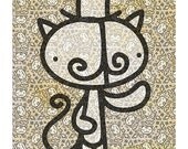 20x30" Cat in a Hat (Poster)