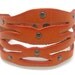 10% OFF Cool Charming Leather Rivet Bracelet With Metal Snapper Adjustable 223S