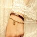 Fashion Vintage Leather Rope Bracelet double quatrefoil  253s