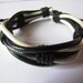 Adjustable High Fashion/Hip Hop Real Leather And Multicolour Cotton Rope Woven Bracelets 400S