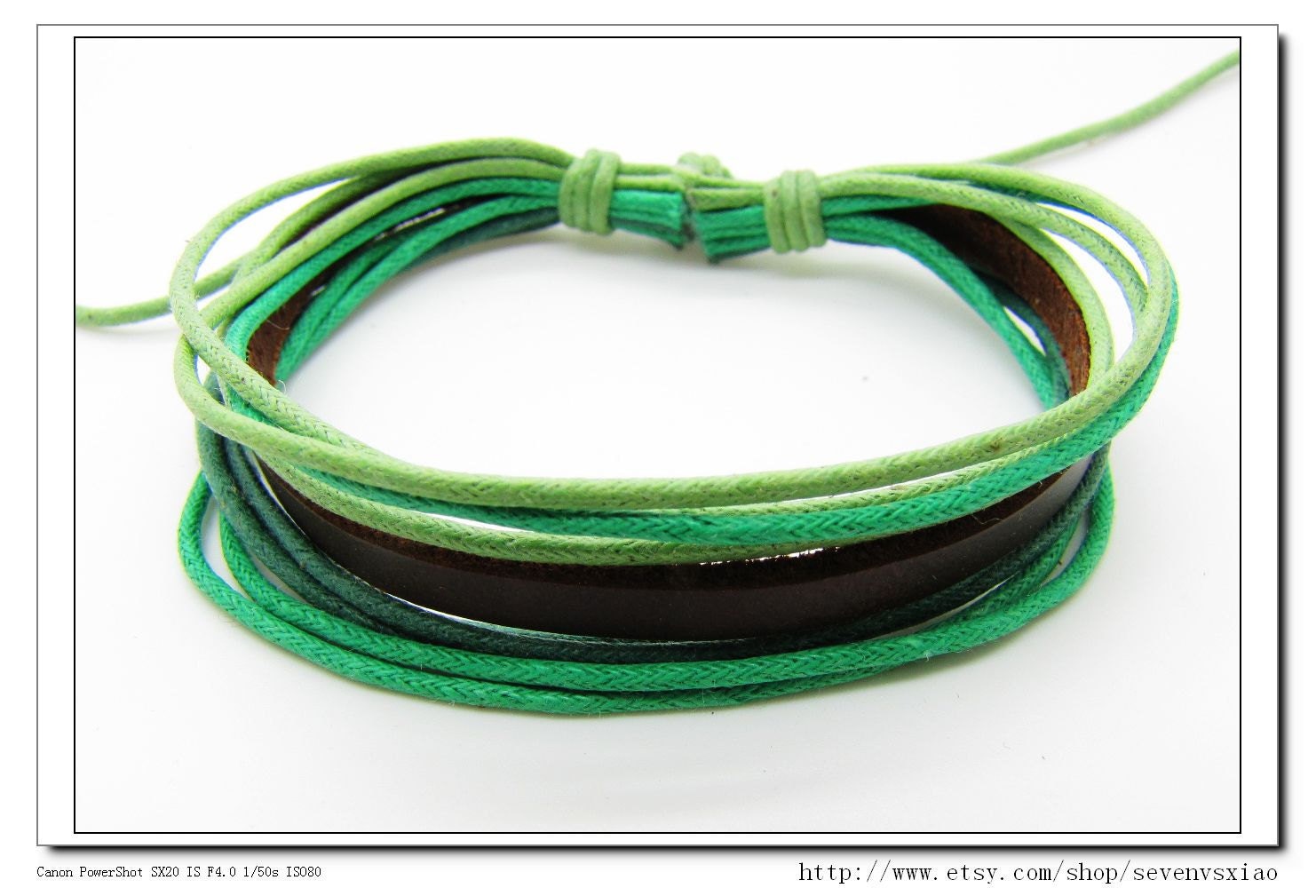 Multicolour Cotton Rope Woven Bracelets Adjustable Leather Bracelet Green  Ropes Bracelet 555S