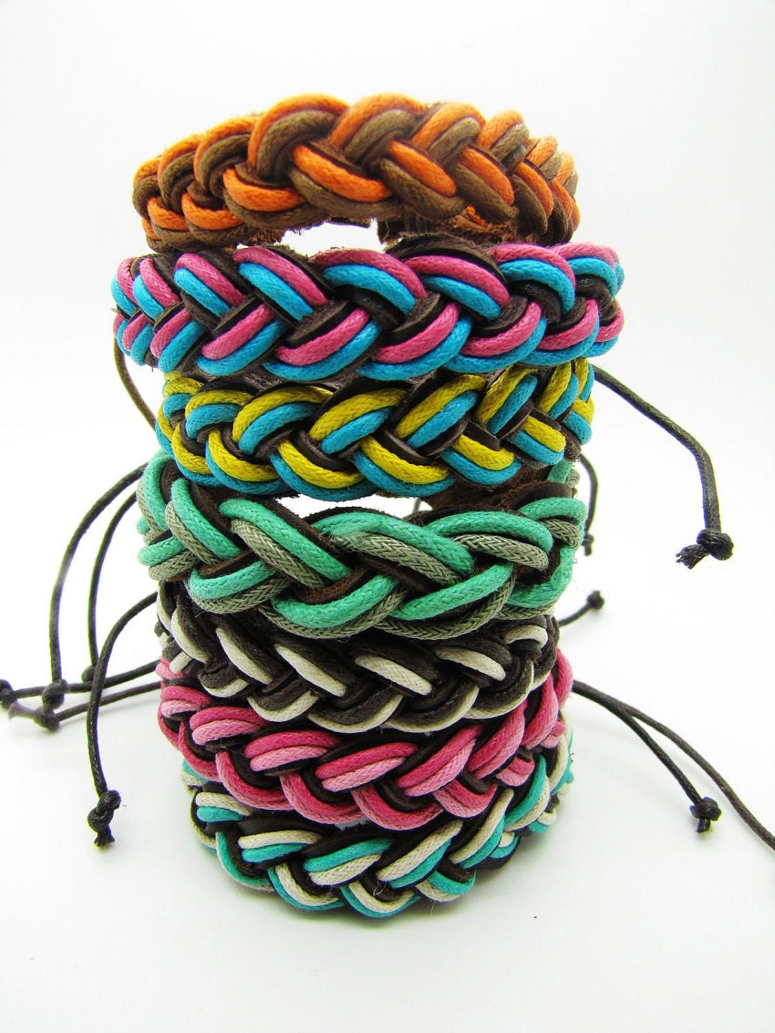 fashion Adjustable leather Cotton Rope Woven Bracelets mens bracelet cool bracelet jewelry bracelet bangle bracelet  cuff bracelet 766S
