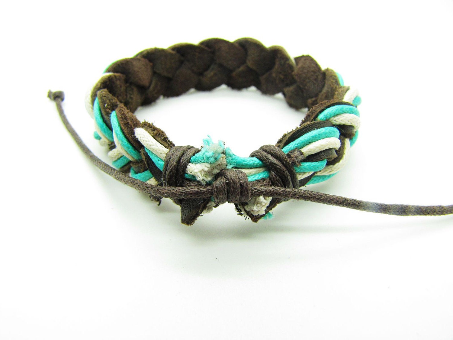 fashion Adjustable leather Cotton Rope Woven Bracelets mens bracelet cool bracelet jewelry bracelet bangle bracelet  cuff bracelet 766S