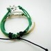 Adjustable Vintage Silver Bacelet Green Anchor Bracelet With Ropes Cuff Bracelet Vintage bracelet Jewelry Bangle 912S