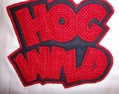 Arkansas Razorback fan Hog Wild cotton burp cloth.