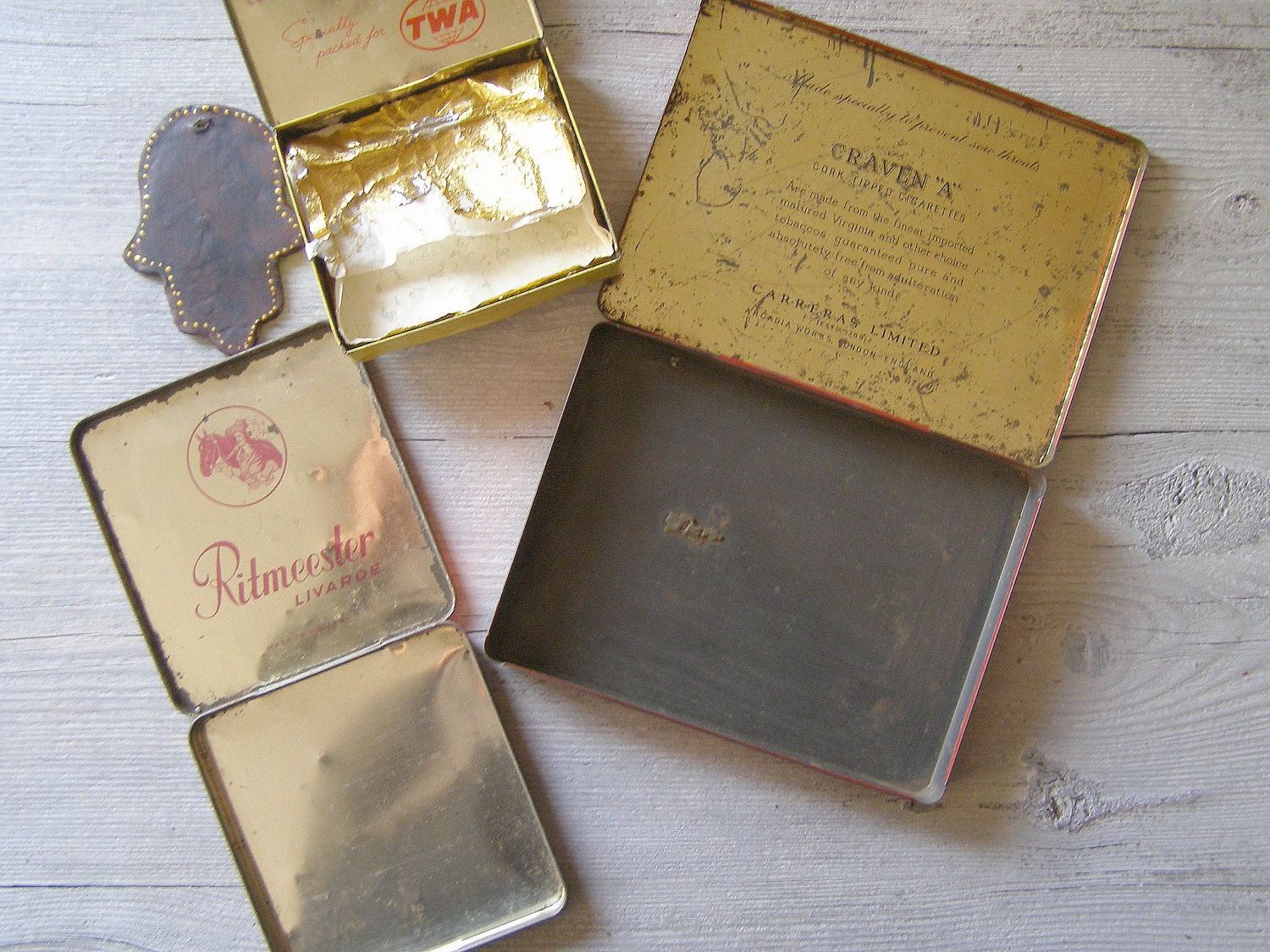 Vintage collectible Tins from different places of the world