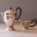 Tea Serving Set, Vintage Teapot and Cream Pitcher