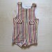 vintage kids CIRCUS STRIPES ROMPER Jon Jon Carter's Knit 6M