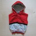 vintage kids HIPSTER ROCKER HOODIE Sleeveless Striped 3T