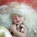 OOAK Angel Christmas art doll fantasy mermaid baby polymer clay sculpture fairy IADR free shipping