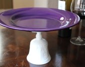 Cake Stand / Cupcake Stand Cupcake Pedestal / Cake Pop Stand Macaron Stand Truffle Pedestal / Amethyst Purple Cake Stand Plum Violet