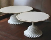 White Cake Stand for White Weddings / 14" Cake Stand / Cake Plate Pedestal / Vintage Cake Stands for Vintage Weddings by The Roche Studio