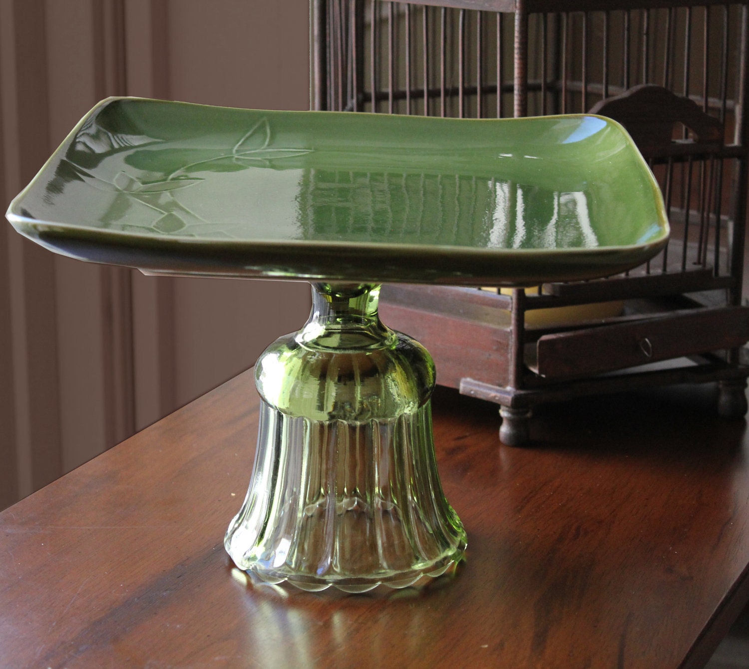 Square Cake Stand / Cake Pedestal Stand Cake Plate / Cake Stand Pedestal / Cupcake Stand Cupcake Pedestal / Asian Cake Stand Asian Pedestal