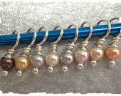 Tiny Crystal Pearls stitch markers