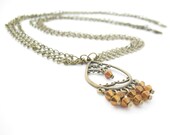 Brass Boho Chandelier Necklace