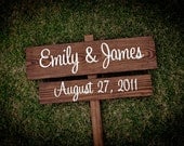 CUSTOM Wedding Signs - your NAMES and wedding DATE, wedding signage