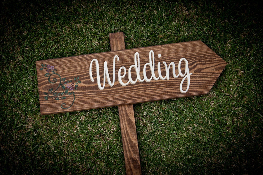 CUSTOM Wedding Signs - Thank you - handpainted, rustic, shabby (names, date, guestbook, parking, photobooth, cocktails, thank you, etc)