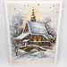 Vintage Alma Christmas Cards Unused Church Made Germany Set 6