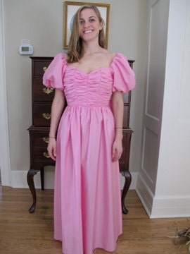  Prom Dress on 80 S Prom Dress With Poofy Sleeves 80s Dress Pink Dress