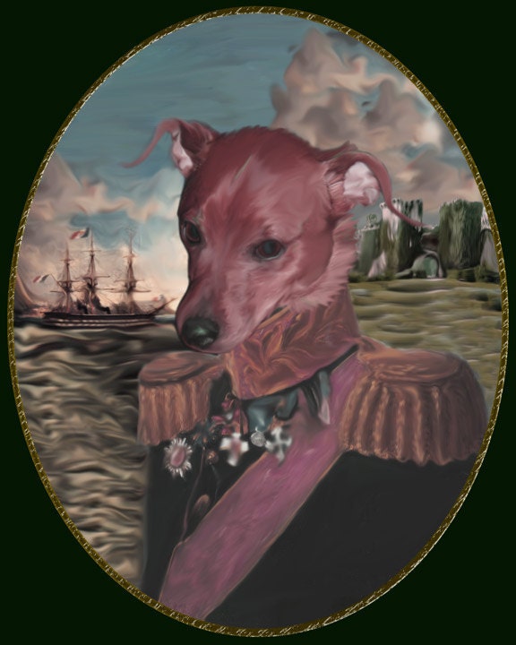 Custom Pet Portrait: Your Pet in Classic Art 8"x10"