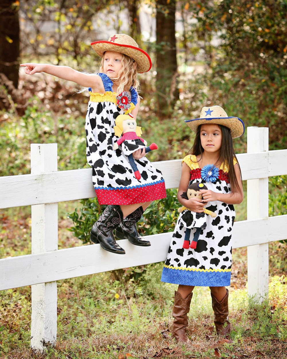 Disney dress cowgirl Jessie Toy Story Tween Birthday country fair Picnic AVAILABLE sizes 6m 9m 12m 18m 2t 3t 4t 5 6 7 8 10 12 - GinaBellas1