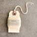 lemon yellow and white twine on large tag 4-ply (10 yards)