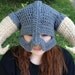Skyrim inspired helm with extra large horns ready to ship