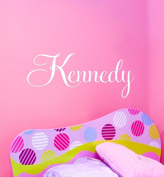 Childrens Wall Decal - Name Wall Decal - Custom Monogram Vinyl Wall Art - Name Vinyl Lettering
