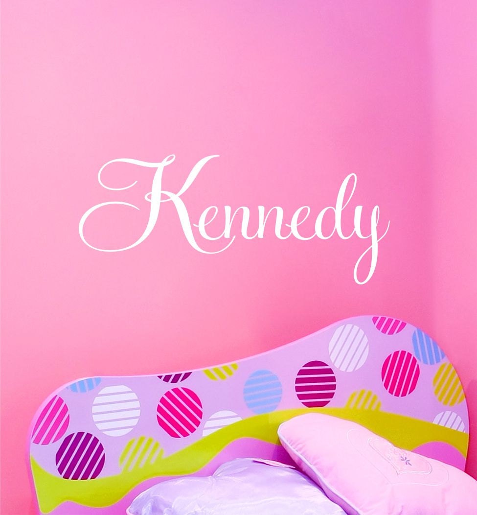 Childrens Wall Decal - Name Wall Decal - Custom Monogram Vinyl Wall Art - Name Vinyl Lettering