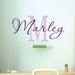 Personalized Baby Girl Name Wall Decal - Baby Nursery Vinyl Wall Decor - Teen Girl Name Decal