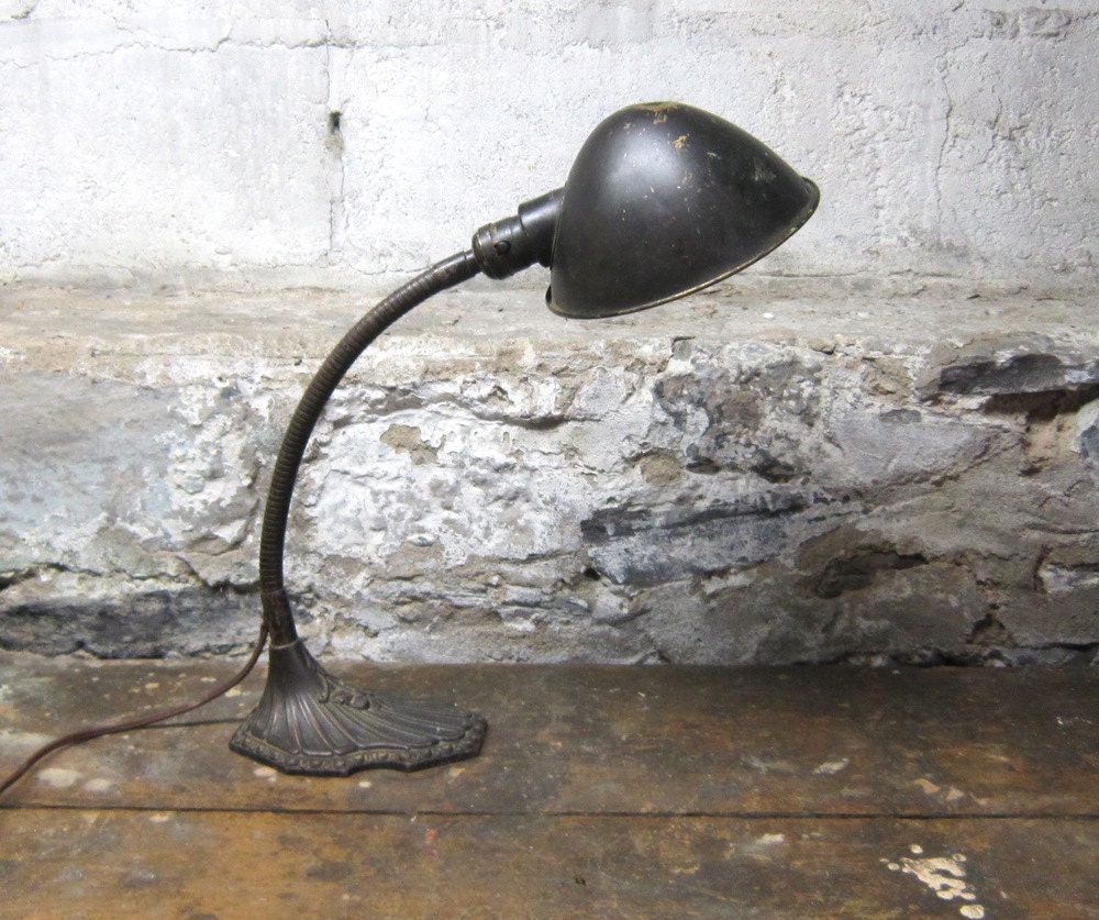 reserved for Tom and Sherry Ornate Art Deco Lamp Lighting Desk Office Industrial Gooseneck Lamp Home Decor Loft Gift for Him