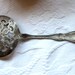 Antique Orange Blossom  Elaborate1910 WM & Son AA Tomato Server Spoon Fork Gift for Her Him Silver Collector Victorian Edwardian