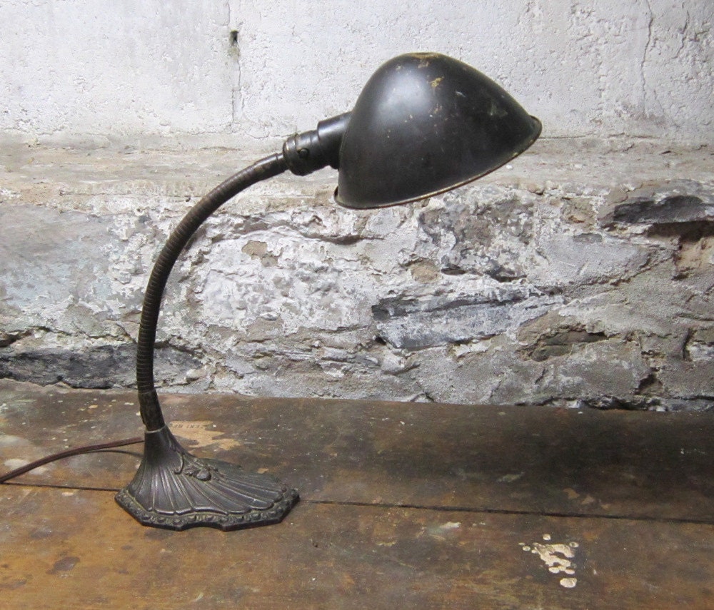 reserved for Tom and Sherry Ornate Art Deco Lamp Lighting Desk Office Industrial Gooseneck Lamp Home Decor Loft Gift for Him