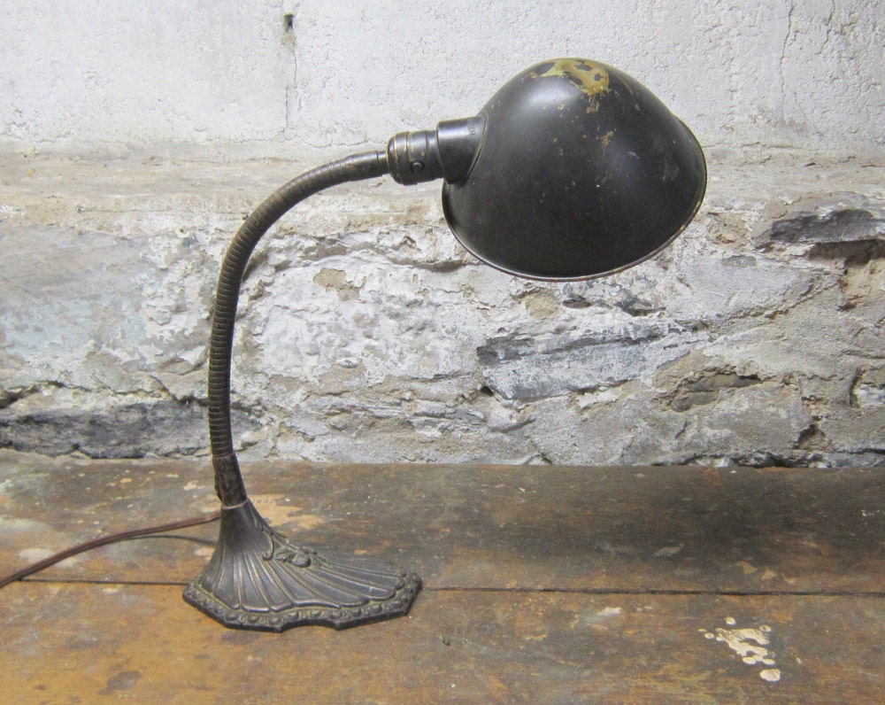 reserved for Tom and Sherry Ornate Art Deco Lamp Lighting Desk Office Industrial Gooseneck Lamp Home Decor Loft Gift for Him