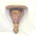 Vintage Ornate Gold Wall Sconce Shelf  Book End Hollywood Regency Rocco Neoclassical Gold Leaves Greek Style  Over the Top