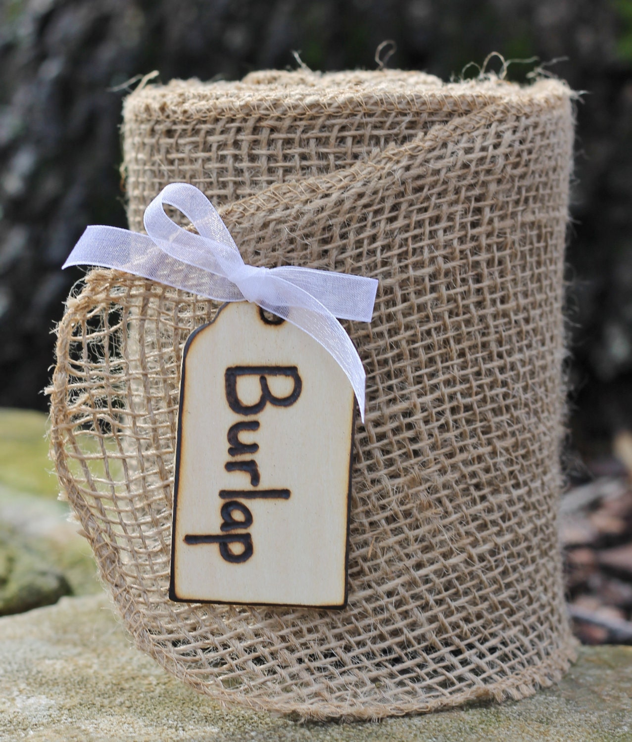 10 Yards Of Rustic Beautiful Burlap Ribbon For Wedding And Home Decoration, Chair Bows, Rustic, Cottage, Woodland, Shabby Chic Weddings