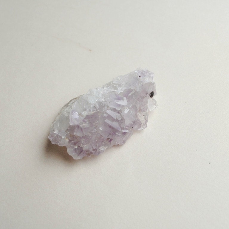 very light amethyst crystal specimen