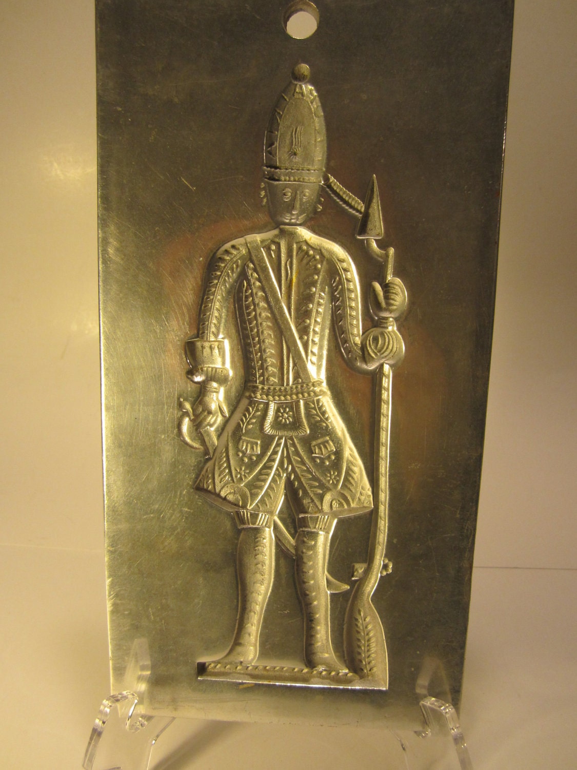 Vintage Virginia Metalcrafters Cast Metal Soldier Baking Mold