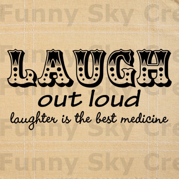Laugh Out Loud Laughter - Burlap Digital Download Paper Word Text Typography Image Transfer To Pillows Tote Bag Tea Towels b149