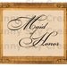 Maid of Honor Bridesmaid- Burlap Digital Download Paper Wedding Marriage Word Text Typography Image Transfer To Pillows Bag Tea Towels b105