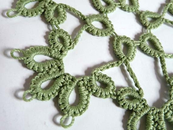 Tea doily and 12 Coasters in tatting - Rainbow - gift for Mom