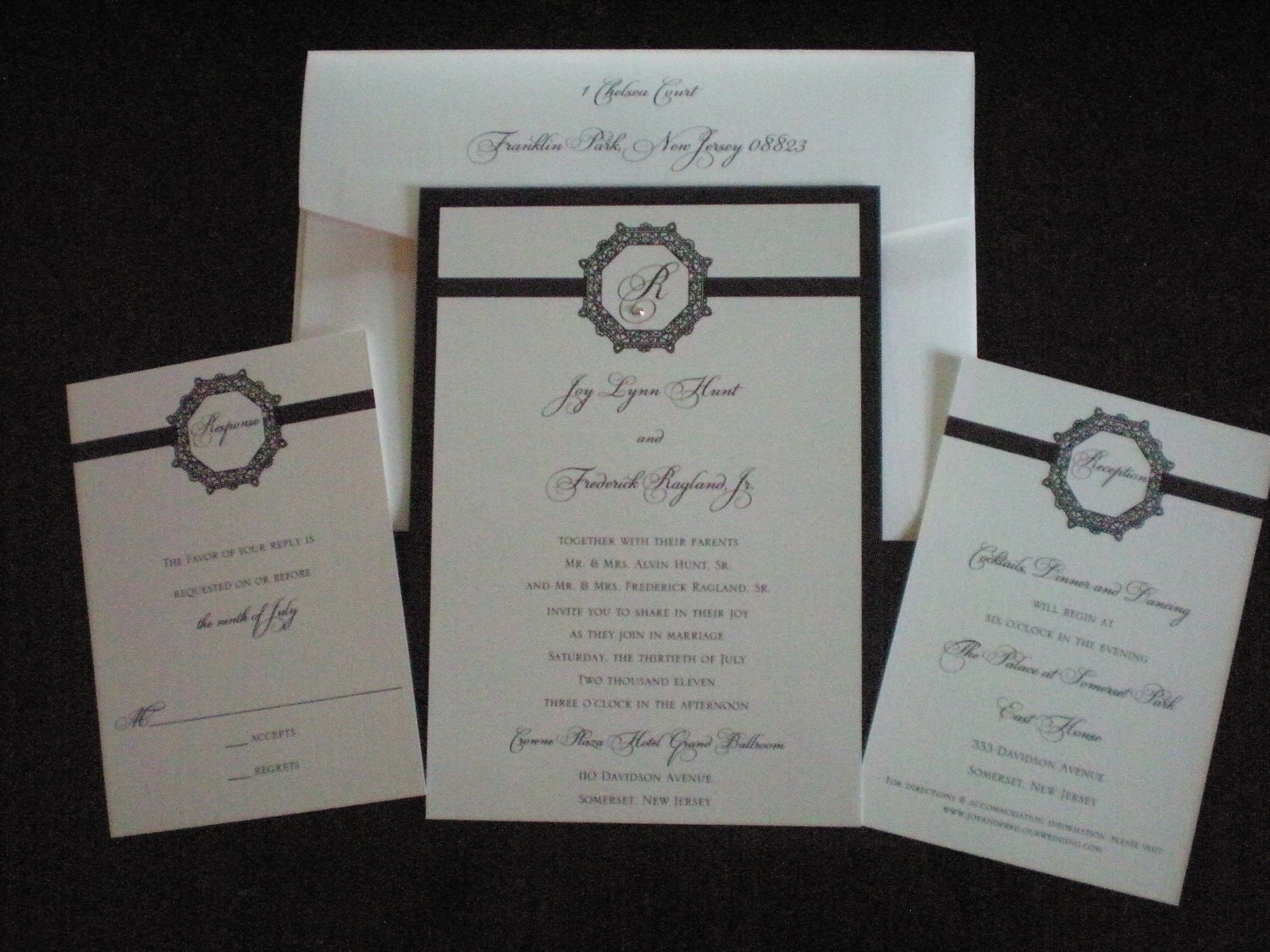 Elegant, Simple Black and White Invitation