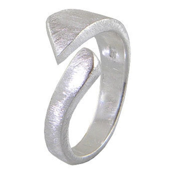 Matte Finish Sterling Silver Unisex Ring / Adjustable Size/ One  Ring Fit all Finger/ Pinky finger silver ring