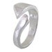 Matte Finish Sterling Silver Unisex Ring / Adjustable Size/ One  Ring Fit all Finger/ Pinky finger silver ring